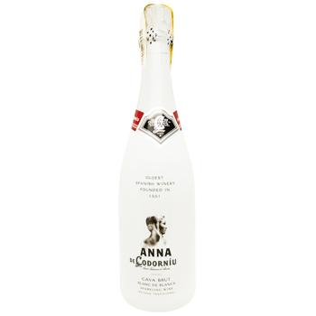 Вино Codorniu Anna Blanc de Blancs Brut біле сухе 12% 0,75л 2шт. + 2 келиха - купити, ціни на Cупермаркет "Харків" - фото 2