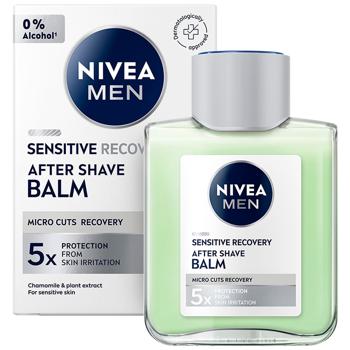 Бальзам после бритья Nivea Men Восстановление для чувствительной кожи 100мл - купить, цены на Чудо Маркет - фото 1