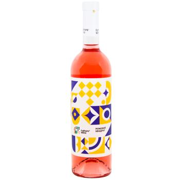Вино Father's Wine Рожевий квадрат рожеве сухе 9-14% 0,75л