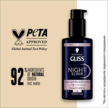 Gliss Night Elixir Reconstruction Night Elixir 100ml - buy, prices for - photo 7