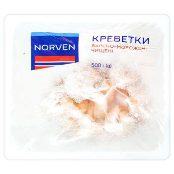 Norven Cooked-Frozen Cleaned Tail Shrimp 500g - buy, prices for COSMOS - photo 1