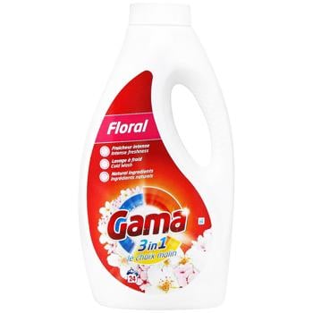 Гель для прання Gama Квіти 1,2л - купити, ціни на КОСМОС - фото 1