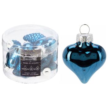 Koopman Christmas Tree Decorations 4cm 12pcs Blue