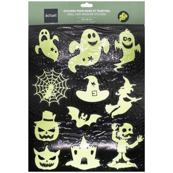 Стикеры на окно Actuel Halloween фосфоресцирующие 38х30см - купить, цены на Auchan - фото 3