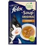 Корм влажный Felix Суп с курицей для кошек 48г