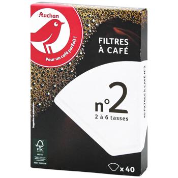 Auchan Filter For Coffee 40pcs