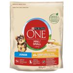 Корм сухой Purina One Junior с курицей и рисом для щенков малых пород 800г