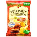 Чипсы Wiejskie Ziemniaczki картофельные со вкусом мяса - рваная свинина 130г