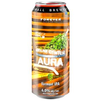 Пиво Forever Relax Aura світле нефільтроване 6% 0,5л - купити, ціни на Auchan - фото 1