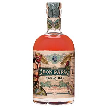 Ром Don Papa Baroko 40% 0,7л - купить, цены на Auchan - фото 1