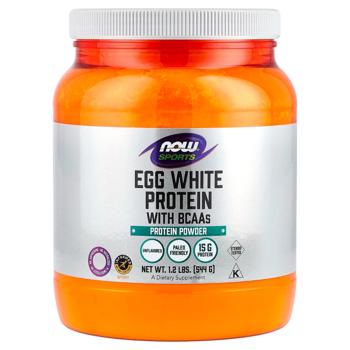 Протеїн яєчний з BCAA Now Foods 544г - купити, ціни на Біотус - фото 1