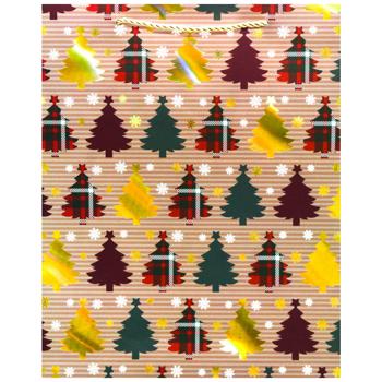 Пакет подарочный Buromax Крафт М 26х32х10см - купить, цены на - фото 3