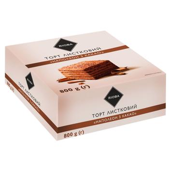 Rioba Napoleon Puff Cake with Cocoa 800g - buy, prices for - photo 2