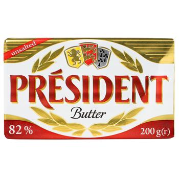 President Unsalted Sour Cream Butter 82% 200g - buy, prices for WINETIME - photo 3