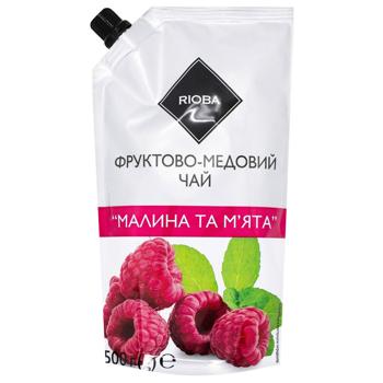 Rioba Raspberry and Mint Concentrate Fruit-honey Tea 500g