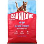 Carnilove Active Dry Food with Salmon and Turkey for Sterilized Cats 2kg