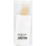 TCM Wooden Fork with Napkin Dinnerware Set 1pc