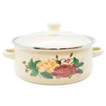 Zed Flowers Enameled Pot 20cm