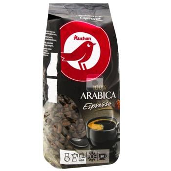 Кофе Auchan Arabica Espresso в зернах 250г - купить, цены на Auchan - фото 2