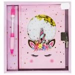 Unicorn Notebook with Lock 56 sheets 190x200x25mm