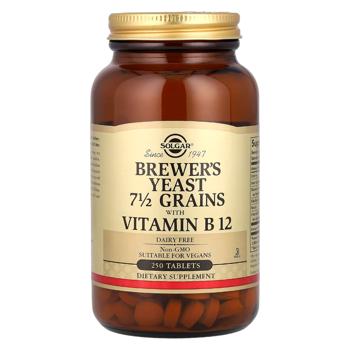 Solgar Brewer's Yeast and Vitamin B12 250 tablets