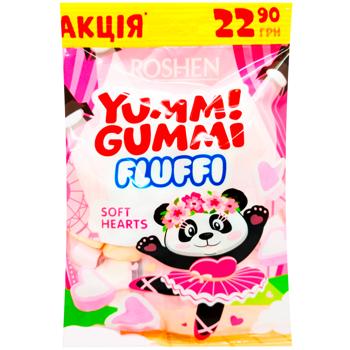 Маршмеллоу Roshen Yummi Gummi Fluffi Soft Hearts 65г - купить, цены на Grono - фото 2