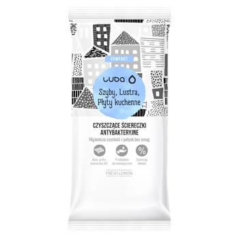 Вол.серветки для чищення склянних та дзеркальних поверхонь 32шт.Luba Comfort - купити, ціни на Grono - фото 1