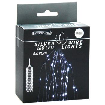 Гирлянда внутренняя 160LED холодный белый 80х190см - купить, цены на КОСМОС - фото 2