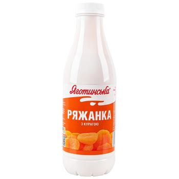 Ряжанка Яготинська з курагою 2,9% 750г - купити, ціни на Ідеал - фото 1