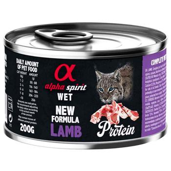 Вологий корм для котів Alpha Spirit Adult 200 г - ягня - купить, цены на MasterZoo - фото 1