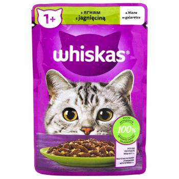 Корм вологий Whiskas з ягням для котів 85г - купити, ціни на КОСМОС - фото 1