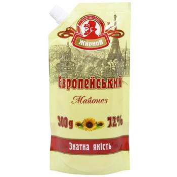 Майонез Жирнов Европейский 72% 300г - купить, цены на Auchan - фото 1