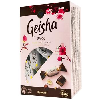 Конфеты Fazer Geisha черный шоколад 150г - купить, цены на Auchan - фото 1