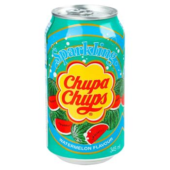 Напій газований Chupa Chups зі смаком кавуна 0,345л - купити, ціни на Ідеал - фото 1