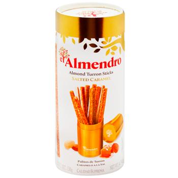 El Almendro Turron Sticks with Salted Caramel and Almonds 136g - buy, prices for WINETIME - photo 1