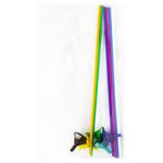 Multicolored Sticks for Balloons with Nozzles 5pcs