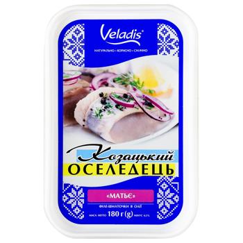 Сельдь Veladis Казацкая Матье филе-кусочки 180г - купить, цены на - фото 3