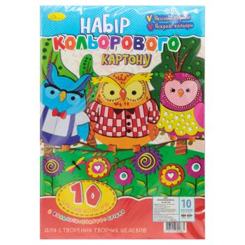 Apelsin Coloured Cardboard A4 10 Sheets - buy, prices for EKO Market - photo 3