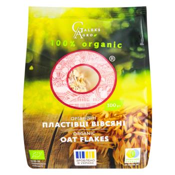 Хлопья овсяные Galeks-Agro органические 300г - купить, цены на МегаМаркет - фото 3