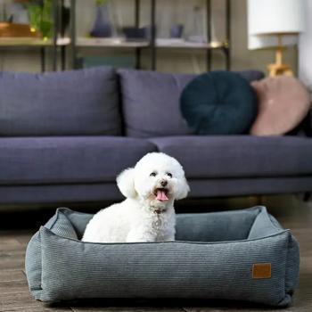 Noble Pet Albert Velvet лежак для собак 90х60 см - сірий - купить, цены на MasterZoo - фото 2