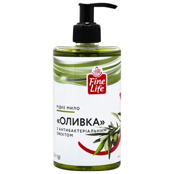 Fine Life Olive Liquid Cream Soap with Antibacterial Effect 500g