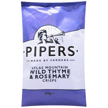 Pipers Potato Chips with Thyme and Rosemary 150g