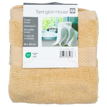 Tarrington House Beige Guest Towel 30x50cm