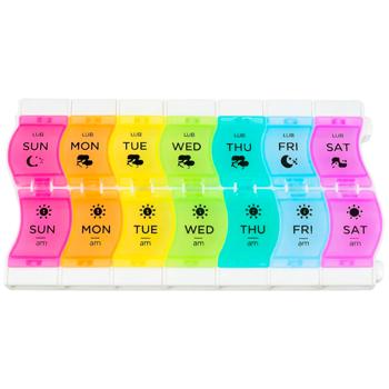 Memosan 2 Times a Day 7 Days Pill Box Rainbow - buy, prices for Biotus - photo 1