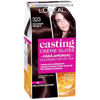 Краска для волос L'oreal Paris Casting Creme Gloss 323 Черный шоколад без аммиака - купить, цены на MasterZoo - фото 4
