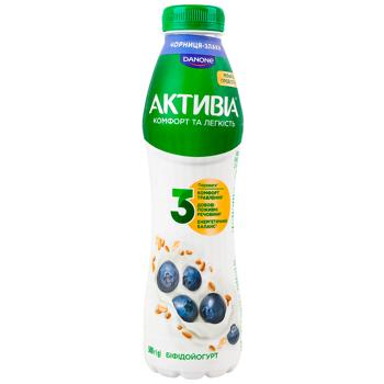 Activia Blueberry-Сereals  Bifidoyogurt 1.2% 500g - buy, prices for Ideal - photo 1
