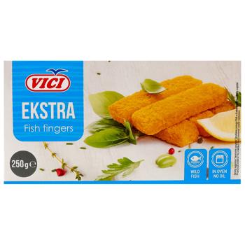 Палички рибні Vici з рубленого філе в паніровці заморожені 250г - купити, ціни на Чудо Маркет - фото 2