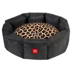 Лежак для собак леопард зі змінною подушкою Waudog 42*52*19см