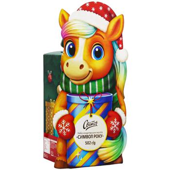 Набір солодощів новорічний Світоч Символ року 502г - купити, ціни на - фото 3