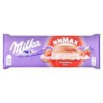 Шоколад молочний Milka з полуничною начинкою 300г